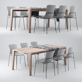 Ligne ro chairs table